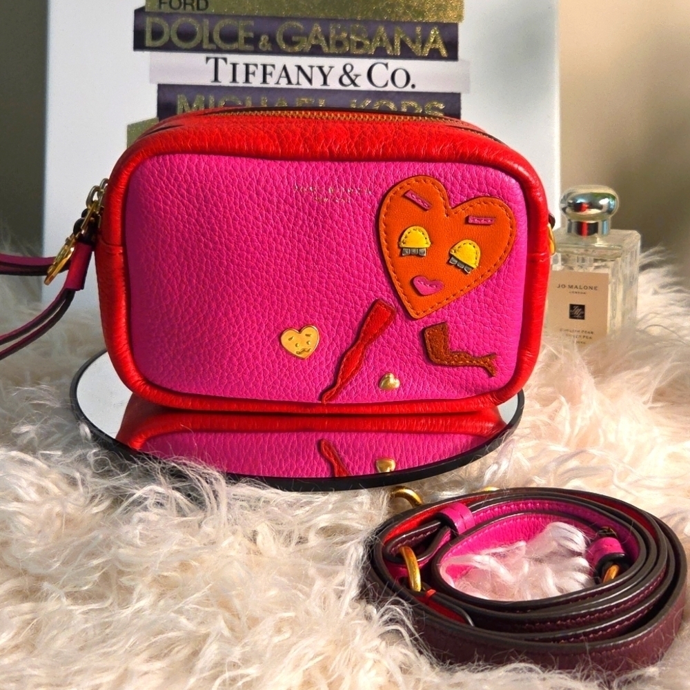 Tory Burch Mini Perry Patchwork Hearts Bag